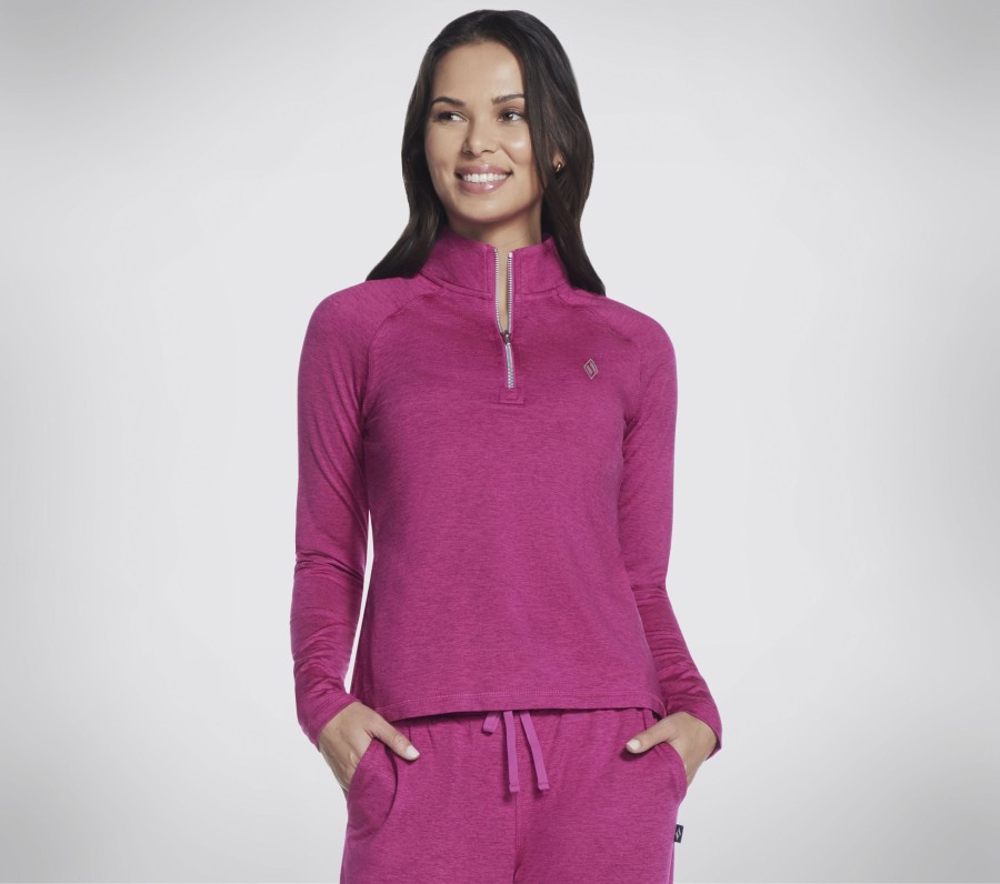 Femme SKECHERS Hauts | Skech-Knits Ultra Go 1/4 Zip