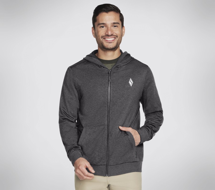 Homme SKECHERS Hauts | Skech-Knits Ultra Go Full Zip Hoodie