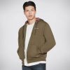 Homme SKECHERS Hauts | Skechers Apparel Sherpa Front Zip Hoodie