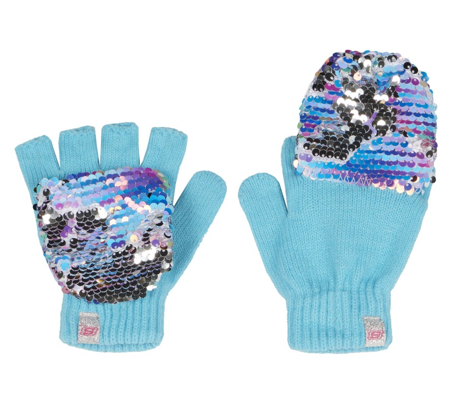 Vetements Et Accessoires SKECHERS Equipement Pour Temps Froid | Convertible Mermaid Sequin Gloves - 1 Pack