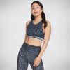 Femme SKECHERS Hauts | Midnight Leopard Crop Bra