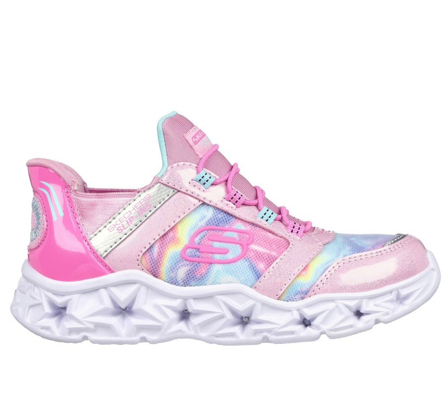 Enfant SKECHERS Chaussures A Enfiler | Skechers Slip-Ins: Galaxy Lights - Tiedye Takeoff