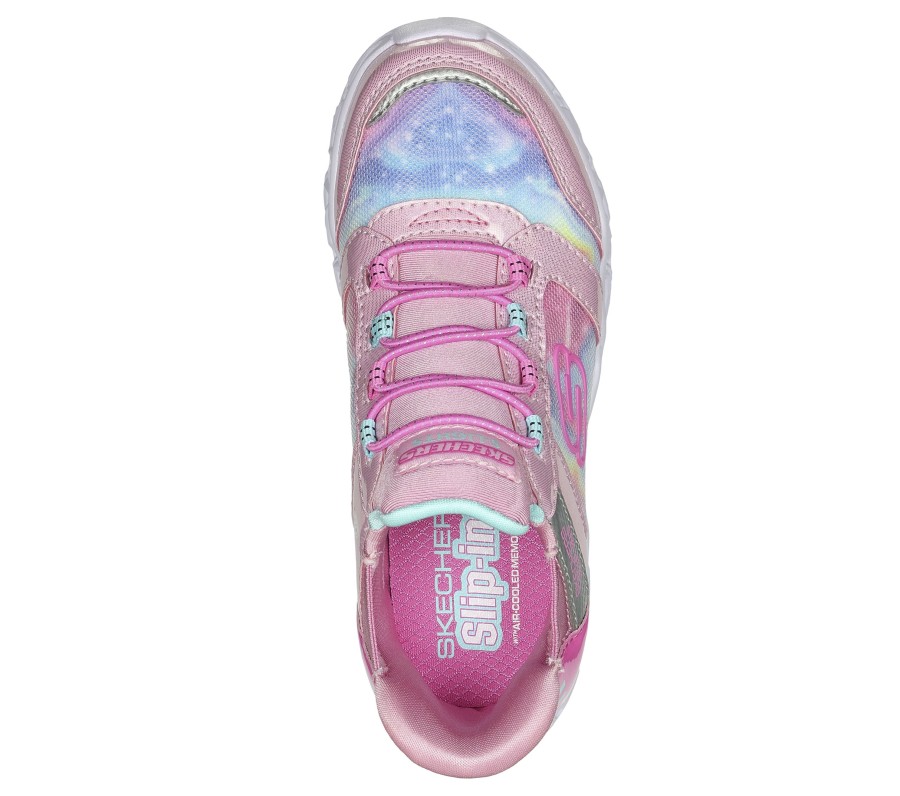 Enfant SKECHERS Chaussures A Enfiler | Skechers Slip-Ins: Galaxy Lights - Tiedye Takeoff