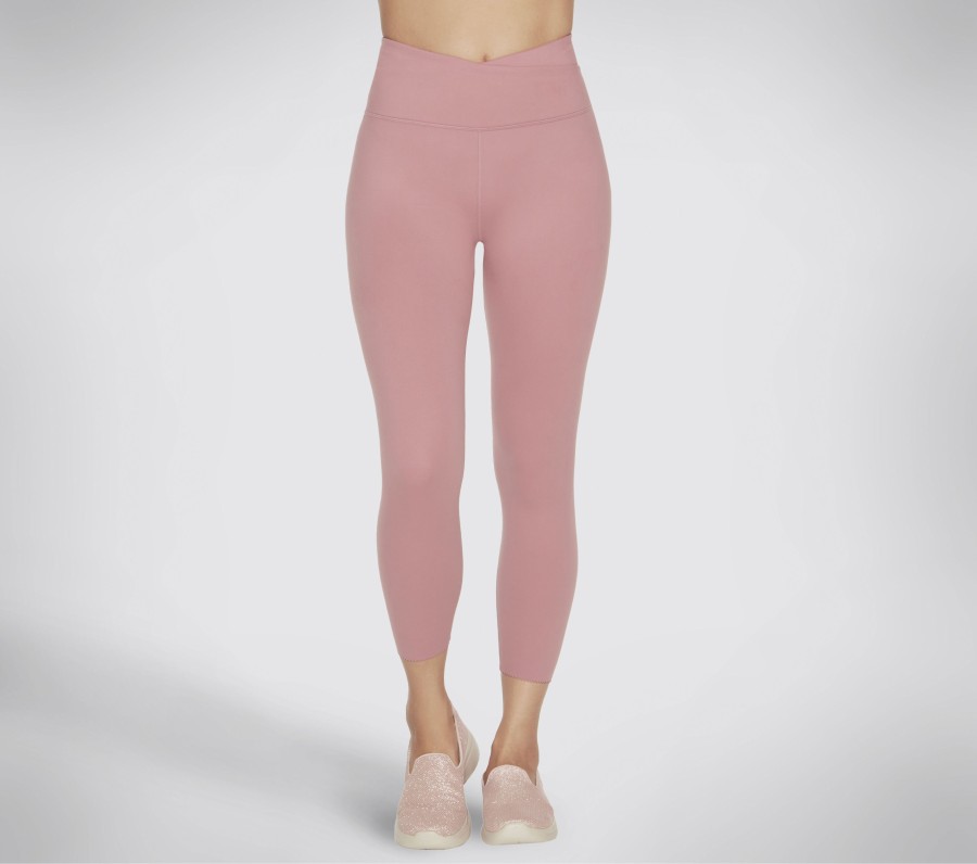 Femme SKECHERS Bas | Gosculpt Wrap Front Scalloped 7/8 Hw Legging