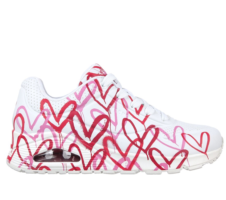 Femme SKECHERS Chaussures A Lacets | Skechers X Jgoldcrown: Uno - Spread The Love