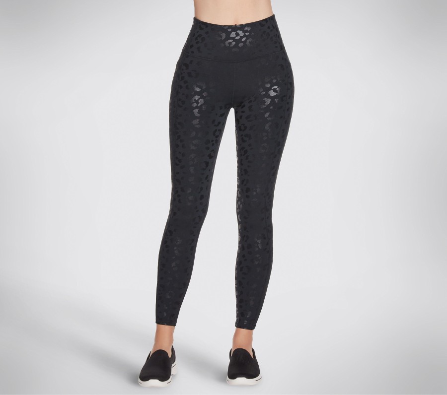 Femme SKECHERS Bas | Go Walk Shadow Leopard Hw Legging