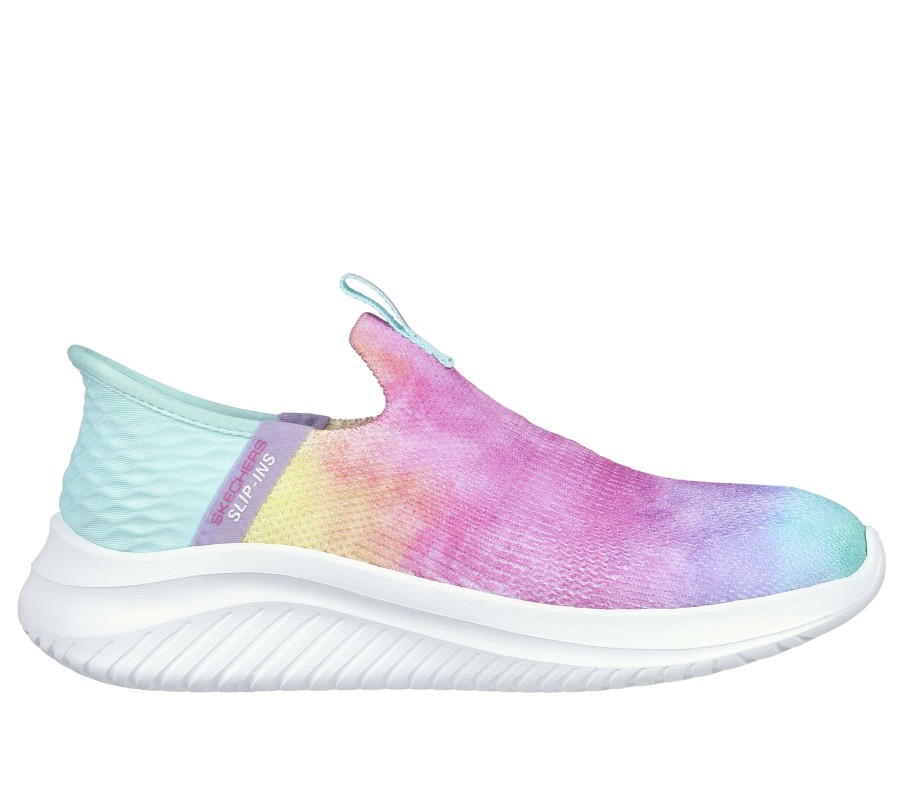 Enfant SKECHERS Chaussures A Enfiler | Skechers Slip-Ins: Ultra Flex 3.0 - Pastel Clouds