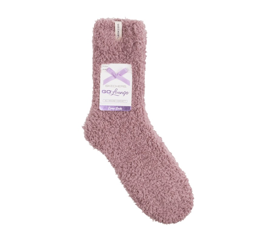 Femme SKECHERS Chaussettes | Go Lounge Furry Crew Socks - 2 Pack