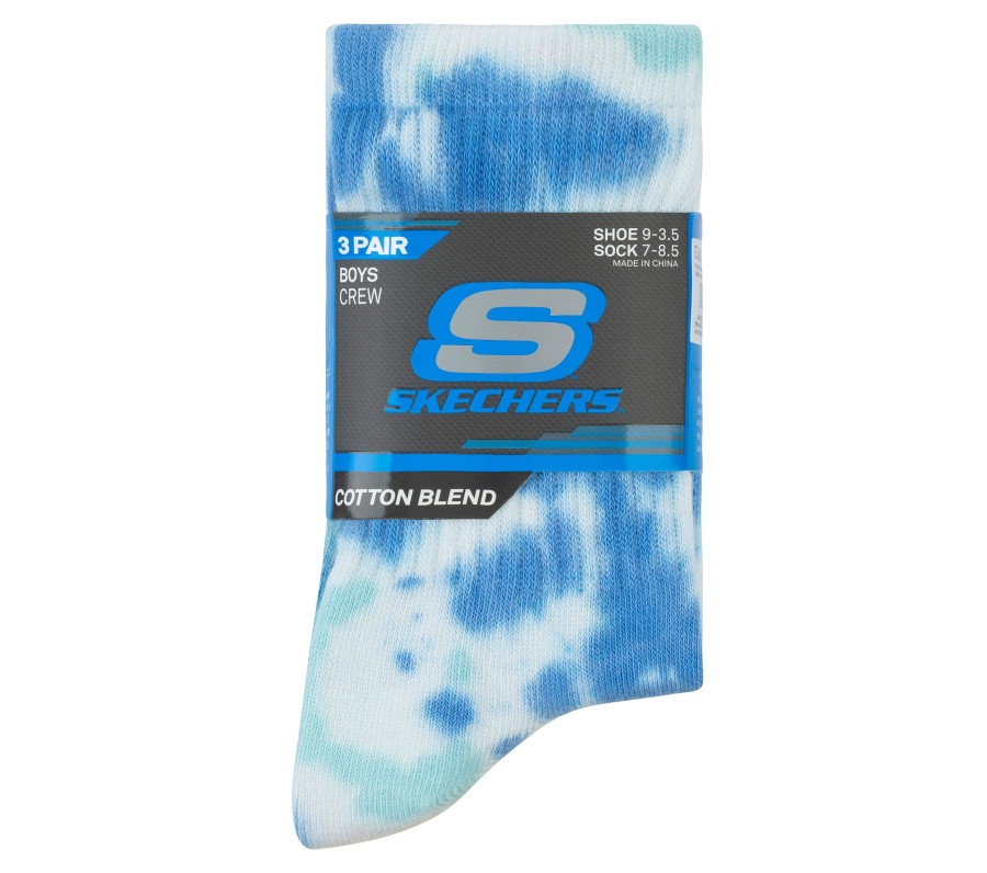 Enfant SKECHERS Chapeaux | Tie-Dye Crew Socks - 3 Pack