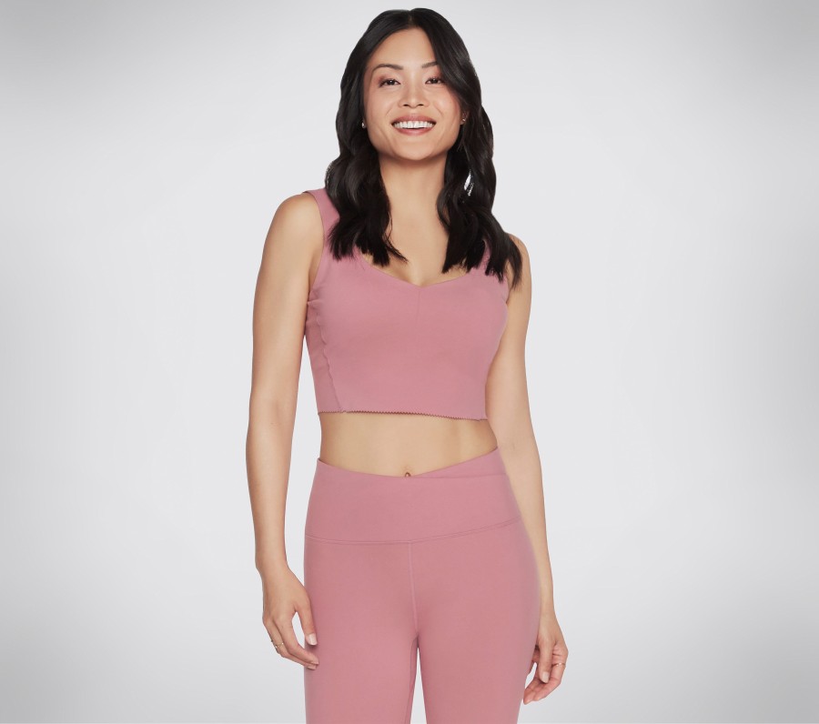 Femme SKECHERS Hauts | Gosculpt Scalloped Longline Bra