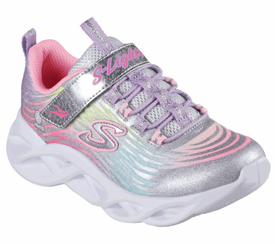 Enfant SKECHERS Chaussures A Enfiler | S Lights: Twisty Brights - Mystical Bliss