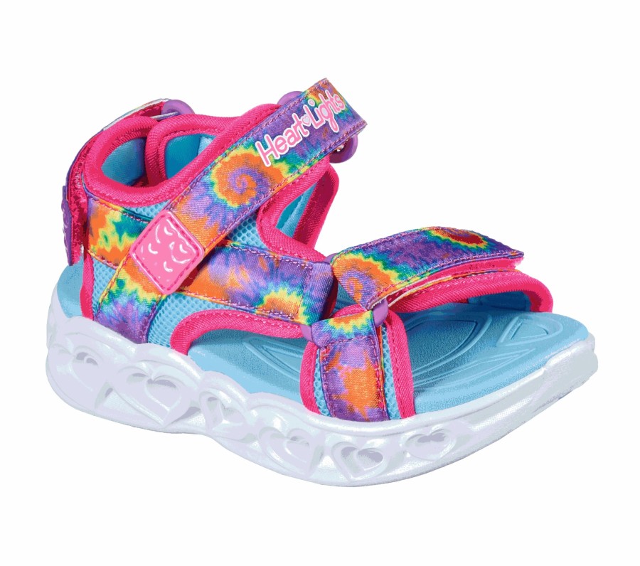 Enfant SKECHERS Sandales | S Lights: Heart Lights Sandal - Color Groove