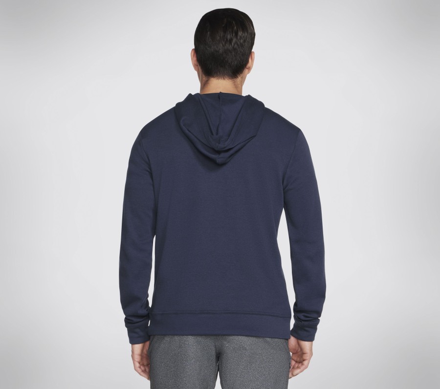 Homme SKECHERS Hauts | Go Knit Pique Pullover Hoodie