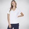 Femme SKECHERS Hauts | Go Dri Serene V-Neck Tee