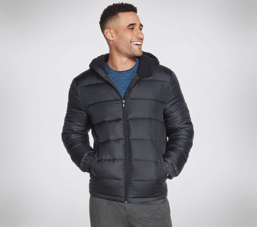 Homme SKECHERS Hauts | Go Walk Parkway Hooded Puffer