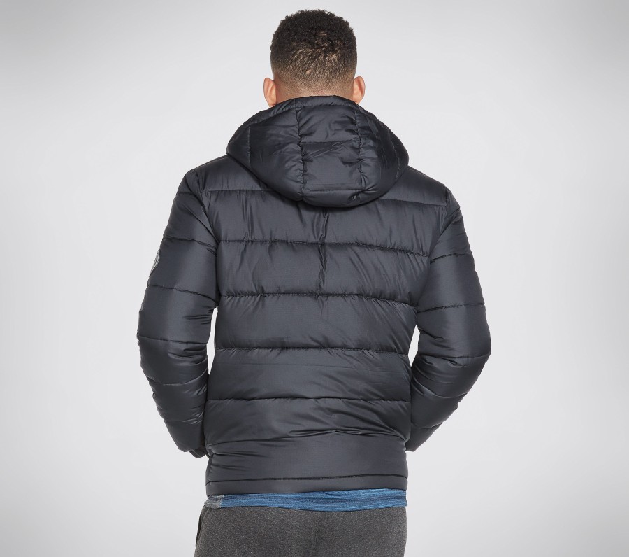 Homme SKECHERS Hauts | Go Walk Parkway Hooded Puffer