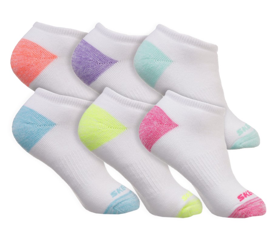 Enfant SKECHERS Chapeaux | 6 Pack Low Cut Walking Socks