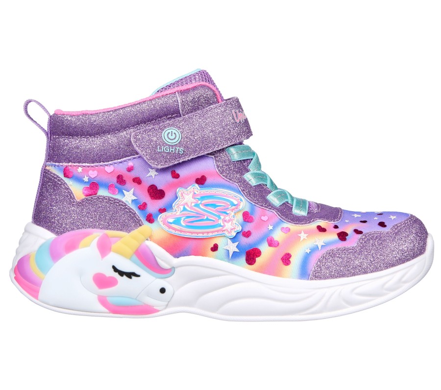 Enfant SKECHERS Chaussures A Enfiler | S Lights: Unicorn Dreams - Magical Dreamer