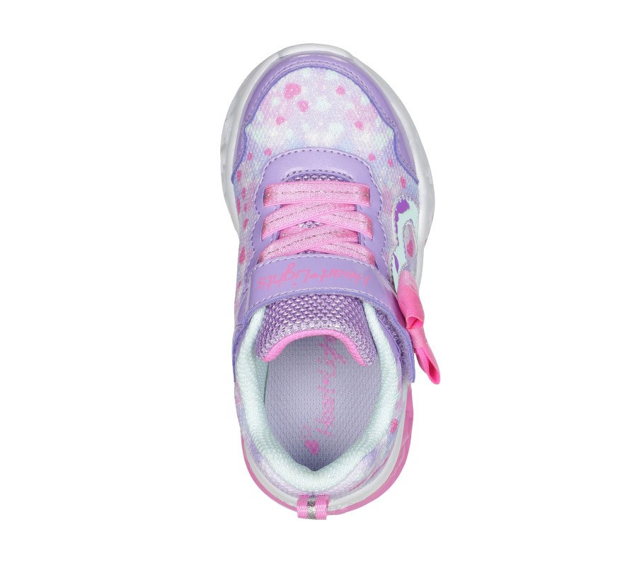 Enfant SKECHERS Chaussures A Enfiler | Flutter Heart Lights - Kind Spirit