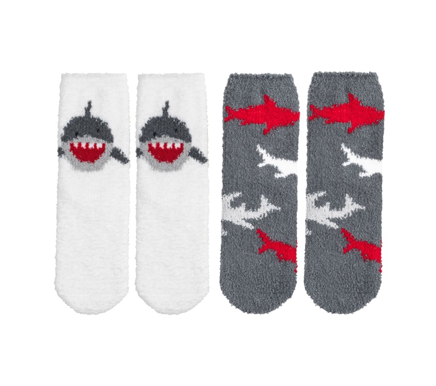 Femme SKECHERS Chaussettes | Shark Cozy Crew Socks - 2 Pack