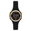 Femme SKECHERS Montres | Elkwood Gold Bezel Black Watch