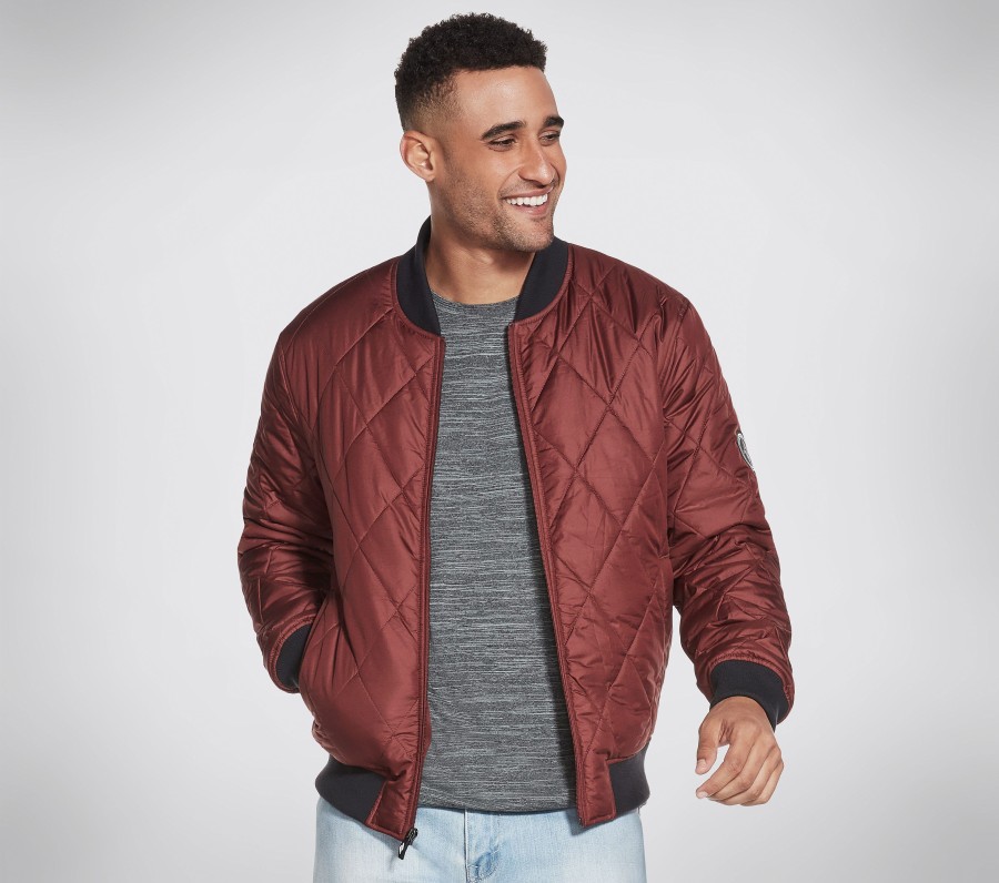 Homme SKECHERS Hauts | Skechers Apparel Apex Quilted Jacket