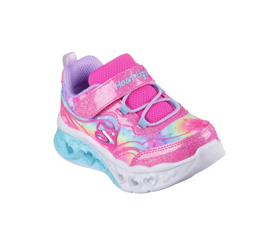 Enfant SKECHERS Chaussures Decontractees | Flutter Heart Lights - Groovy Swirl