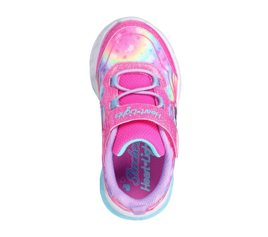 Enfant SKECHERS Chaussures Decontractees | Flutter Heart Lights - Groovy Swirl