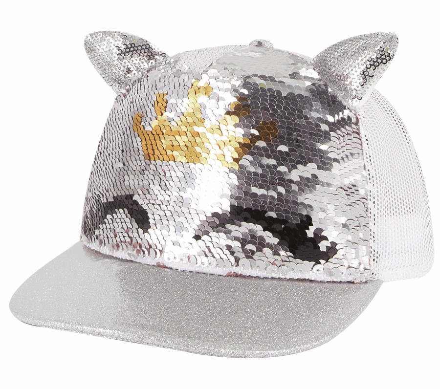 Femme SKECHERS Chapeaux | Skechers Caticorn Sequin Trucker Hat