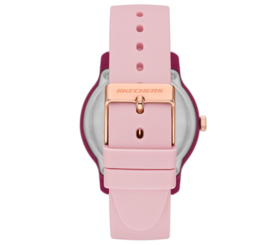 Vetements Et Accessoires SKECHERS Accessoires | Ostrom Gold Pink Burg Watch