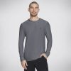 Homme SKECHERS Hauts | Go Dri All Day Ls Diamond Tee