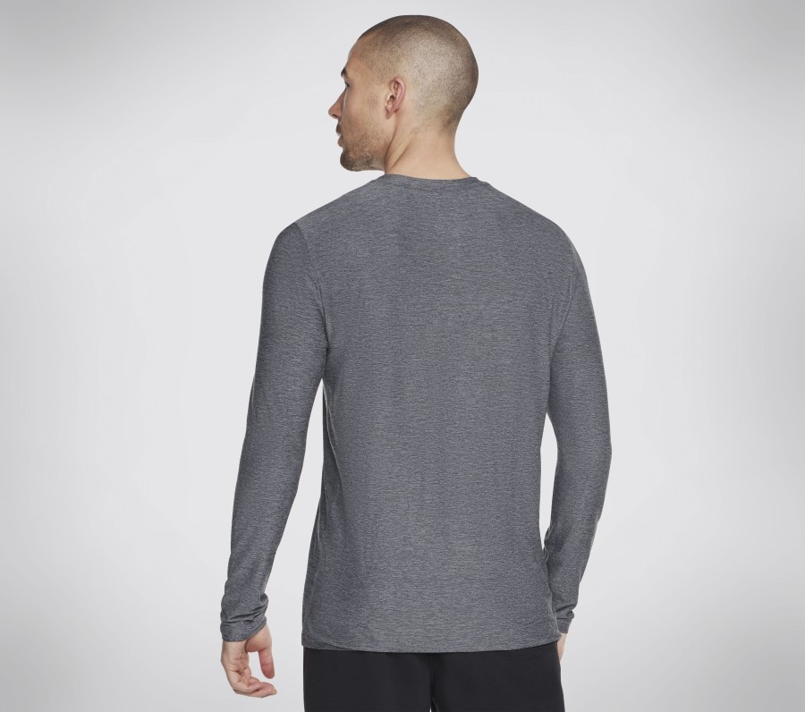 Homme SKECHERS Hauts | Go Dri All Day Ls Diamond Tee