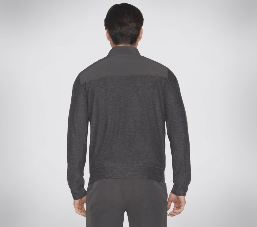 Homme SKECHERS Hauts | The Hoodless Hoodie Skech-Knits Ultra Go Lite