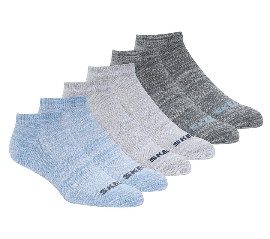 Femme SKECHERS Chaussettes | 6 Pack Low Cut Non Terry Socks