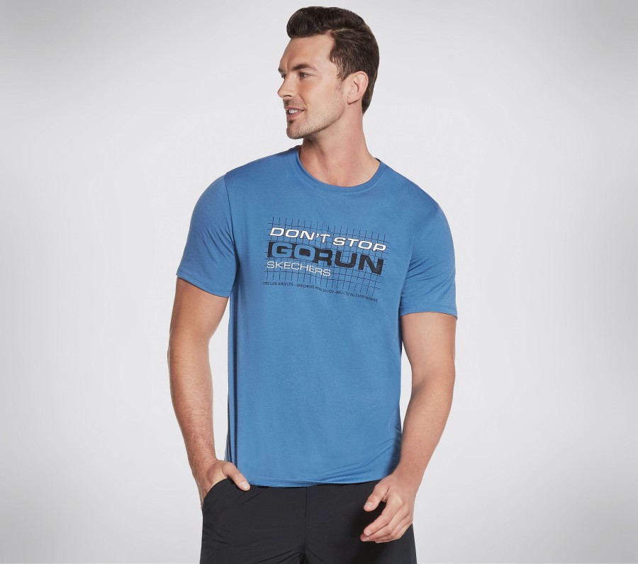 Homme SKECHERS Hauts | Skechers Apparel Don'T Stop Go Run Tee