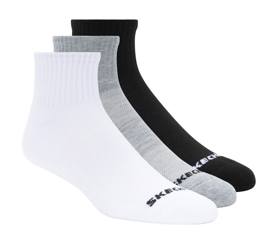 Vetements Et Accessoires SKECHERS Accessoires | 3 Pack Quarter Crew Sport Socks