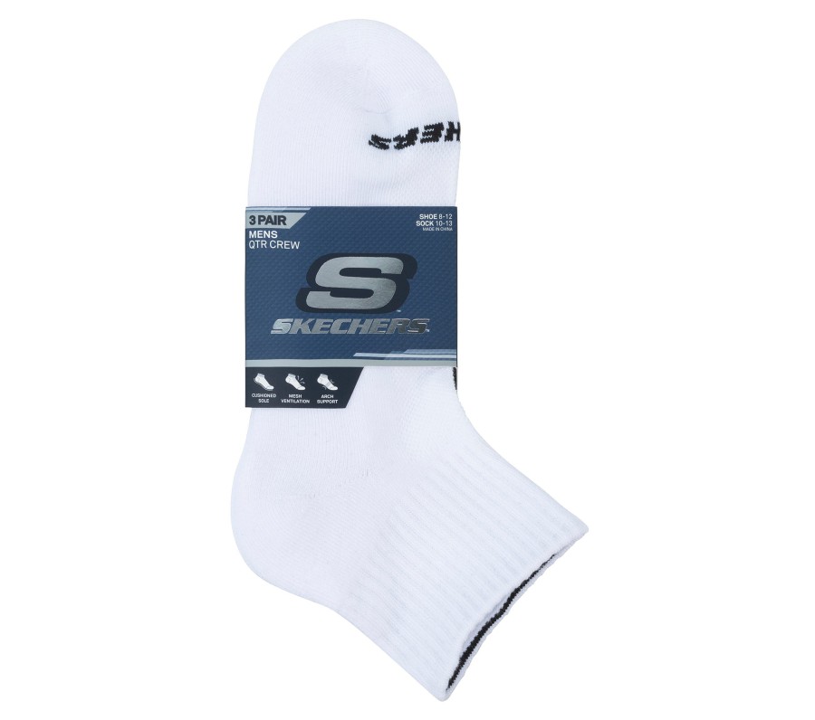 Vetements Et Accessoires SKECHERS Accessoires | 3 Pack Quarter Crew Sport Socks