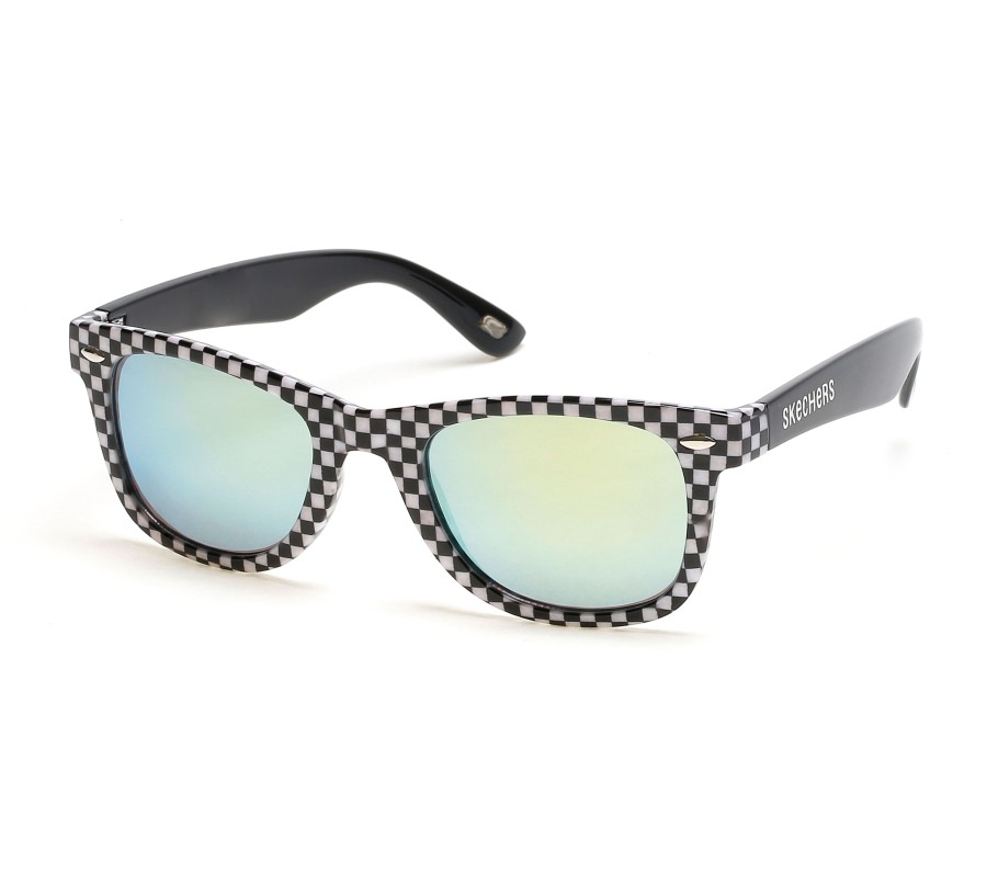 Vetements Et Accessoires SKECHERS Lunettes De Soleil | Checkered Wayfarer Sunglasses