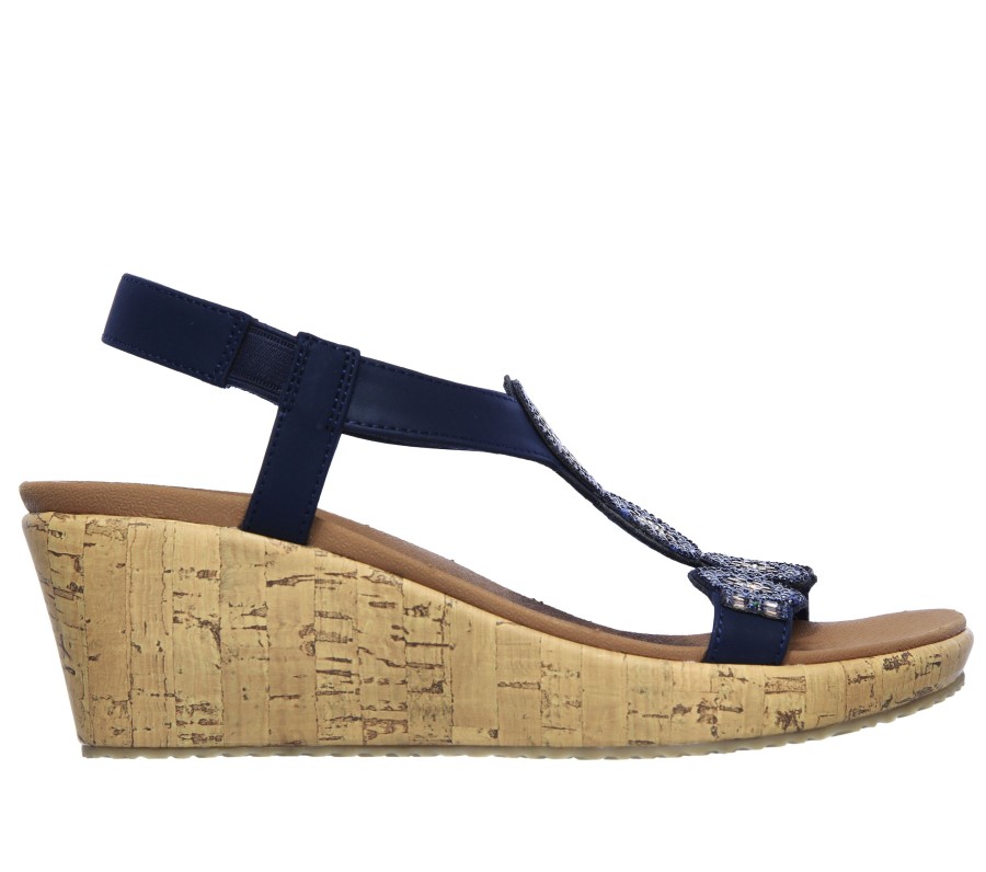 Femme SKECHERS Chaussures Compensees | Beverlee - Date Glam Sandal