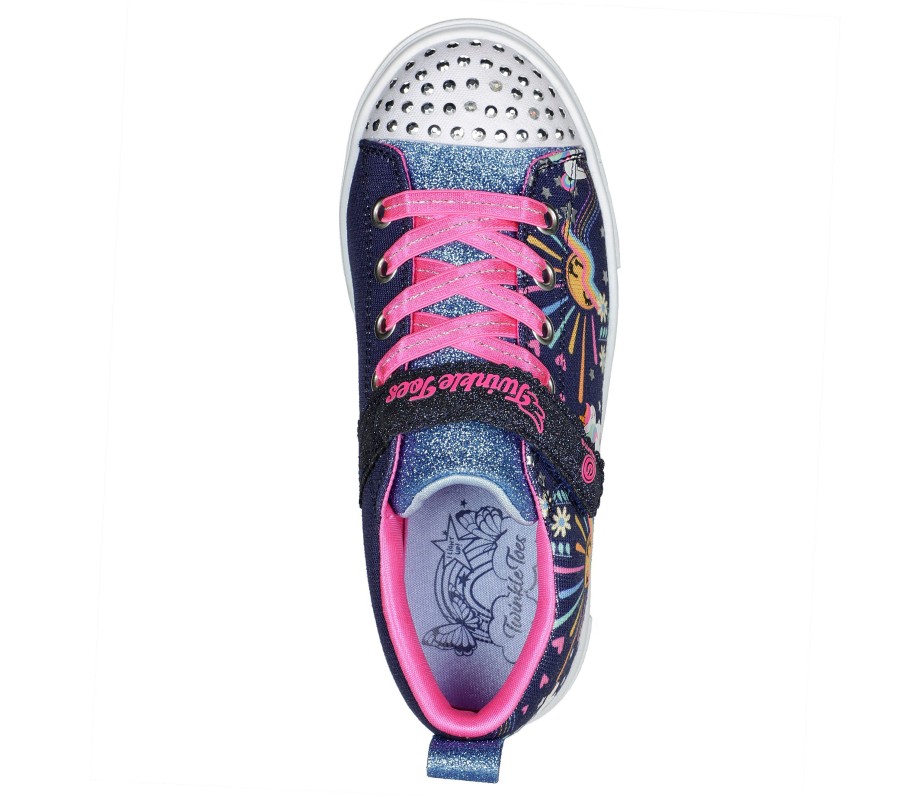 Enfant SKECHERS Chaussures A Lacets | Twinkle Sparks - Unicorn Sunshine