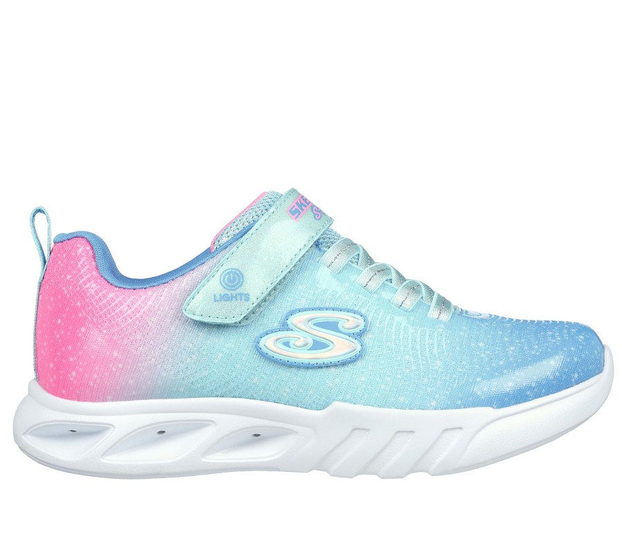 Enfant SKECHERS Chaussures A Lacets | S Lights: Flicker Flash - Ombre Dreamer