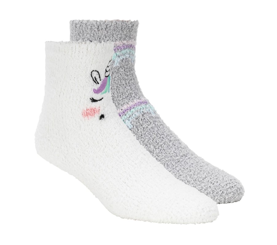 Femme SKECHERS Chaussettes | Unicorn Cozy Crew Socks - 2 Pack