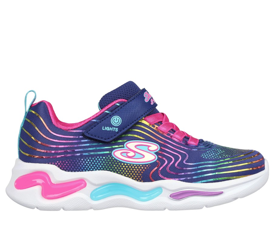 Enfant SKECHERS Chaussures A Enfiler | S Lights: Wavy Beams